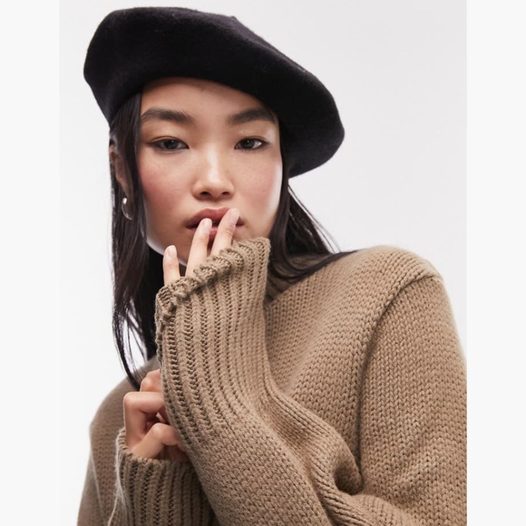 NWT Topshop Mock Neck Sweater mini dress - Picture 3 of 4